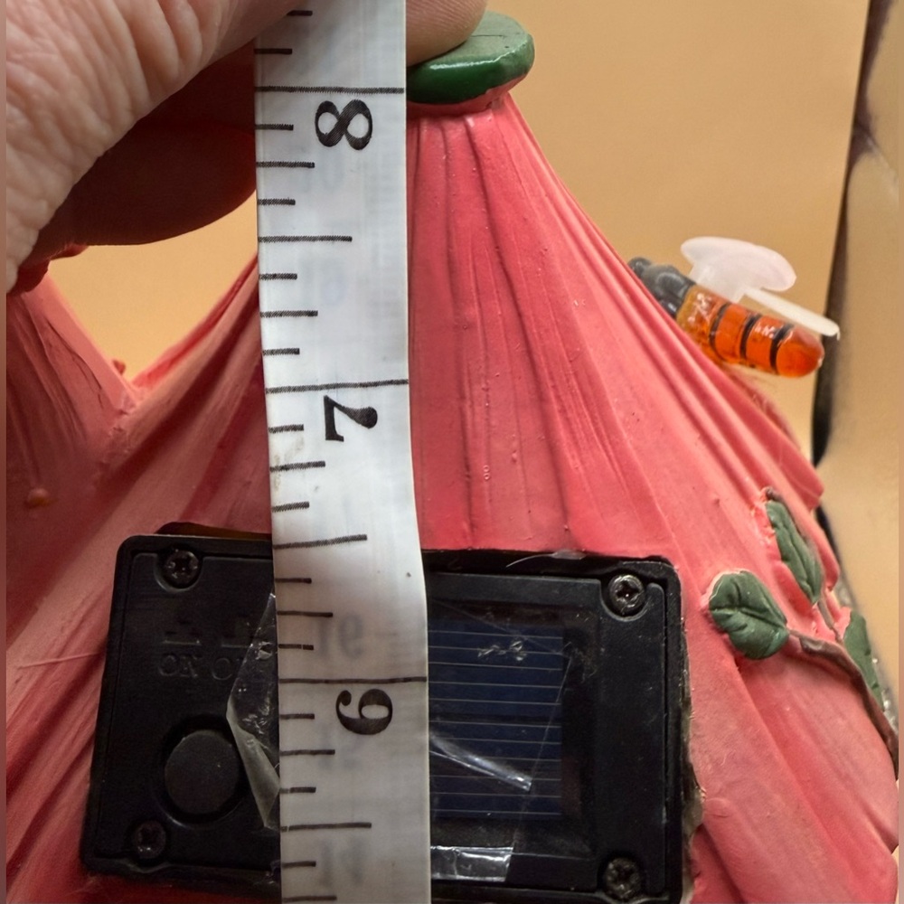 Charming Pink and Cream Fairy House Lamp - Picture 3 of 6